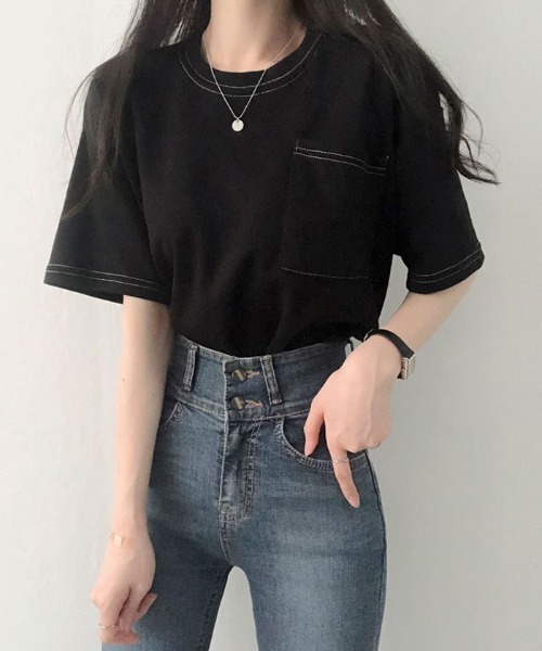 VIVID LADY(ビビッドレディー)の「トップス レディース 半袖(Tシャツ/カットソー・レディース・パープル/ブラック/ピンク/グレー/グリーン/アイボリー/グリーン系その他・FREE)」の15枚目の写真