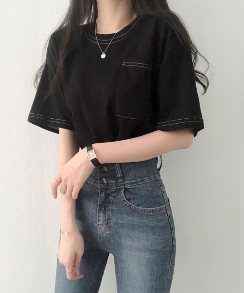 VIVID LADY(ビビッドレディー)の「トップス レディース 半袖(Tシャツ/カットソー・レディース・パープル/ブラック/ピンク/グレー/グリーン/アイボリー/グリーン系その他・FREE)」の16枚目の写真
