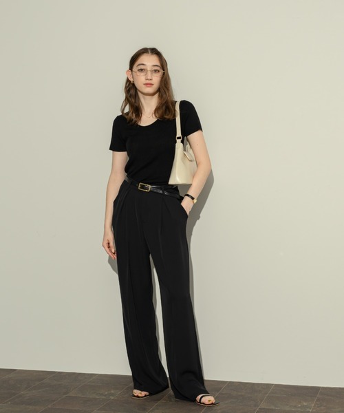 NEUNA（ヌナ）の「ベルテッドスクエアバッグ（ハンドバッグ・レディース・ブラック/アイボリー/ブラウン・FREE）」の15枚目の写真