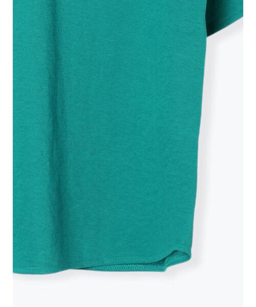 Lugnoncure（ルノンキュール）の「綿ナイロン袖タックTシャツ（Tシャツ/カットソー・レディース・グリーン/チャコールグレー/ブラック/ブラウン/オフホワイト・F）」の19枚目の写真