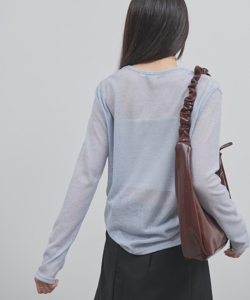 paravion（パラビオン）の「シアースラブロンT（Tシャツ/カットソー・レディース・ブルー/ミント/ホワイト・FREE）」の9枚目の写真