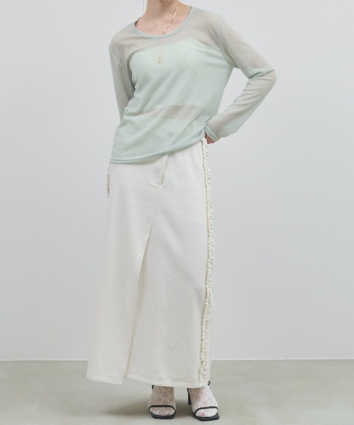 paravion（パラビオン）の「シアースラブロンT（Tシャツ/カットソー・レディース・ブルー/ミント/ホワイト・FREE）」の15枚目の写真