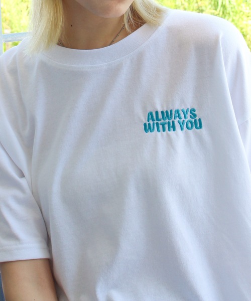 SpRay(スプレイ)の「サガラFLOWER クロップドTシャツ(Tシャツ/カットソー・レディース・ネイビー/オートミール/アイボリー/オフホワイト/チャコールグレー・FREE)」の11枚目の写真