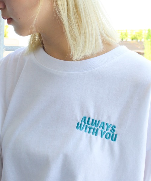 SpRay(スプレイ)の「サガラFLOWER クロップドTシャツ(Tシャツ/カットソー・レディース・ネイビー/オートミール/アイボリー/オフホワイト/チャコールグレー・FREE)」の12枚目の写真