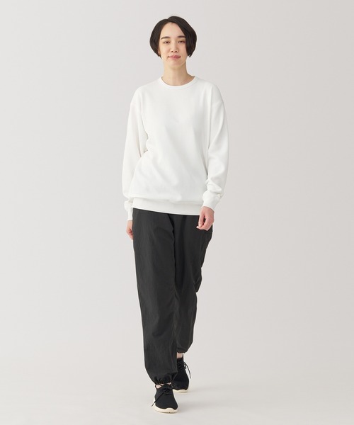 無印良品（ムジルシリョウヒン）の「〔MUJI WALKER〕紳士　ＵＶカット乾きやすいワッフル長袖Ｔシャツ（Tシャツ/カットソー・メンズ・オフホワイト/ブラック・XL/L/M/S）」の7枚目の写真