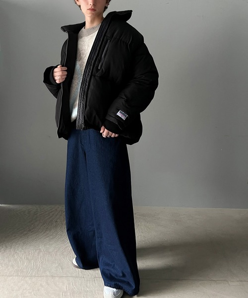 Java(ジャバ)の「《JaVa ジャバコラボ》防寒とオシャレを両立。配色ジップ×フィンガーホール中綿ブルゾン(ブルゾン・メンズ・ブラック・LARGE/MEDIUM/X-LARGE)」の7枚目の写真