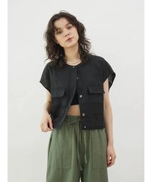 Linen short vest