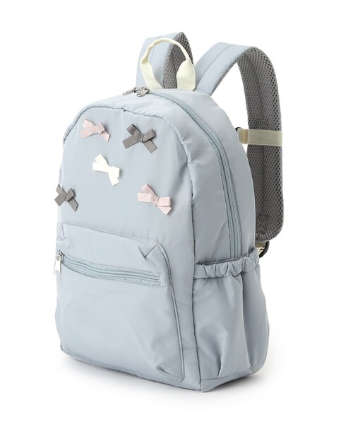 SHOO・LA・RUE(シューラルー)の「◆多リボンリュック(バックパック/リュック・キッズ・パープル/サックスブルー・00)」の2枚目の写真