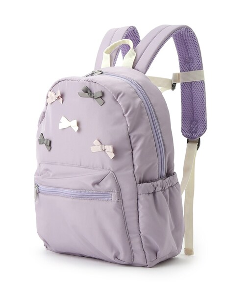 SHOO・LA・RUE(シューラルー)の「◆多リボンリュック(バックパック/リュック・キッズ・パープル/サックスブルー・00)」の3枚目の写真