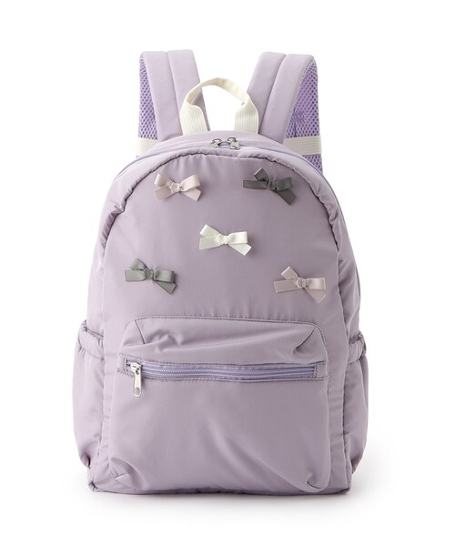 SHOO・LA・RUE(シューラルー)の「◆多リボンリュック(バックパック/リュック・キッズ・パープル/サックスブルー・00)」の4枚目の写真