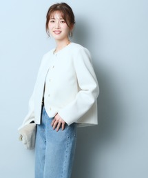 爆買い！ JUSGLITTY（ジャスグリッティー）の「パールドットコクーン ジャケット・アウター