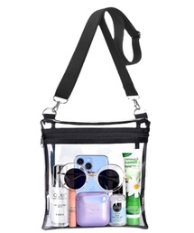 Pochi Pouch（ポチポーチ）の「Pochi Pouch/【肩紐調整ができる】クリア ビニール ショルダーバッグ（ショルダーバッグ）」