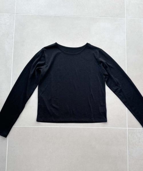 archives(アルシーヴ)の「ラメシアーTOPS(Tシャツ/カットソー・レディース・ミント/グレー/ブラック・MEDIUM)」の2枚目の写真