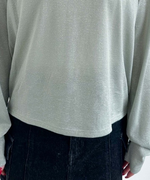 archives(アルシーヴ)の「ラメシアーTOPS(Tシャツ/カットソー・レディース・ミント/グレー/ブラック・MEDIUM)」の15枚目の写真