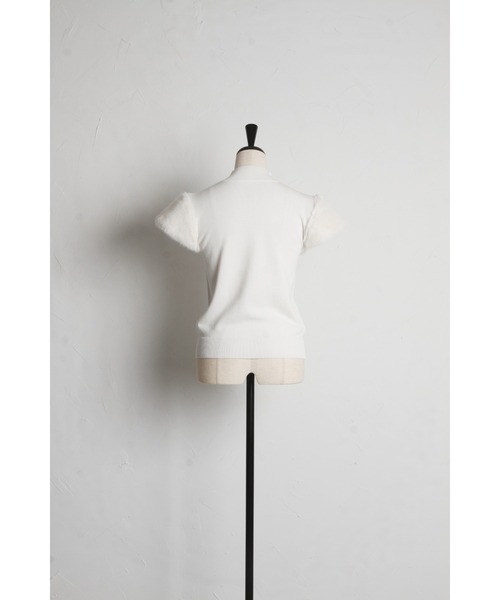 tocco closet(トッコ クローゼット)の「ファースリーブ切り替えニットプルオーバー(ニット/セーター・レディース・ピンク/アイボリー/ブラック・M)」の20枚目の写真