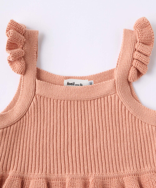 Noeil aime BeBe(ノイユエイムベベ)の「ヘアバンド付ニットベスト(90~130cm)(ベスト・キッズ・イエロー/ピンク・90cm/100cm/110cm/120cm/130cm)」の10枚目の写真