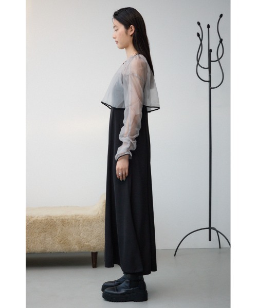 AZUL by moussy（アズールバイマウジー）の「チュールセットドレス（ワンピース・レディース・ホワイト/グレー・FREE）」の21枚目の写真