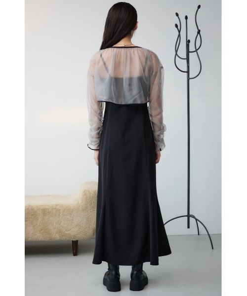 AZUL by moussy（アズールバイマウジー）の「チュールセットドレス（ワンピース・レディース・ホワイト/グレー・FREE）」の22枚目の写真