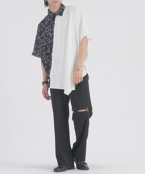 REGIEVO(レジエボ)の「【REGIEVO】 リング付きワイドスラックス イージーパンツ(スラックス・メンズ・グレー/ブラック・LARGE/MEDIUM)」の5枚目の写真