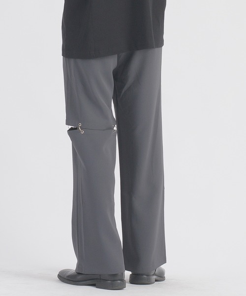 REGIEVO(レジエボ)の「【REGIEVO】 リング付きワイドスラックス イージーパンツ(スラックス・メンズ・グレー/ブラック・LARGE/MEDIUM)」の22枚目の写真