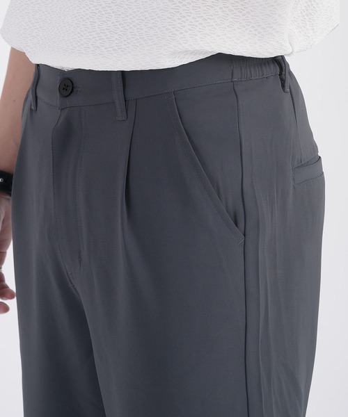 REGIEVO(レジエボ)の「【REGIEVO】 リング付きワイドスラックス イージーパンツ(スラックス・メンズ・グレー/ブラック・LARGE/MEDIUM)」の10枚目の写真