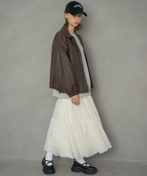 RETRO GIRL(レトロガール)の「裾ドロストFレザーJK(その他アウター・レディース・ライトグレー/ブラウン/ブラック・FREE)」の17枚目の写真