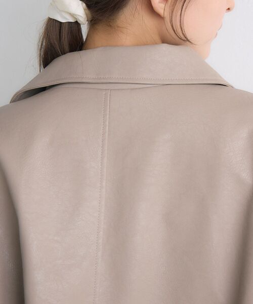 RETRO GIRL(レトロガール)の「裾ドロストFレザーJK(その他アウター・レディース・ライトグレー/ブラウン/ブラック・FREE)」の10枚目の写真