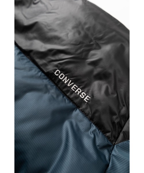 CONVERSE(コンバース)の「【CONVERSE/コンバース】ブランドネーム ワンポイント刺繍 ワントーン&切り替えカラーデザイン ファイバーダウンジャケット(ダウンジャケット/コート・メンズ・ベージュ×ブラック/ダークブルー/ブラウン/シルバーグレー/ブラック/オリーブ×ブラック・M/L/XL)」の11枚目の写真