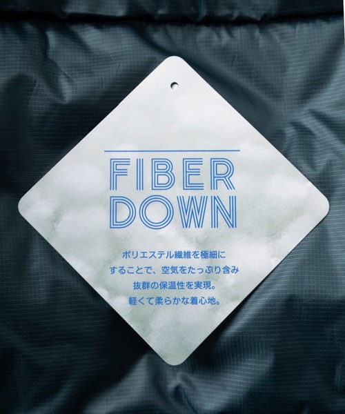 CONVERSE(コンバース)の「【CONVERSE/コンバース】ブランドネーム ワンポイント刺繍 ワントーン&切り替えカラーデザイン ファイバーダウンジャケット(ダウンジャケット/コート・メンズ・ベージュ×ブラック/ダークブルー/ブラウン/シルバーグレー/ブラック/オリーブ×ブラック・M/L/XL)」の15枚目の写真