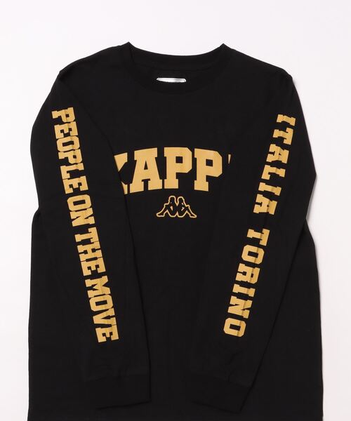 Kappa PEOPLE ON THE MOVE 長袖Tシャツ Mサイズ セールKappa&frasl;カッパキッズ袖プリント長袖Tシャツ ロングTシャツ