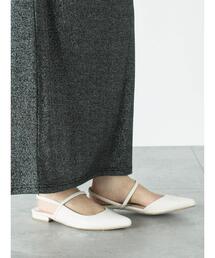 Lugnoncure | ポインテッドトゥスリングバッグシューズ(パンプス)