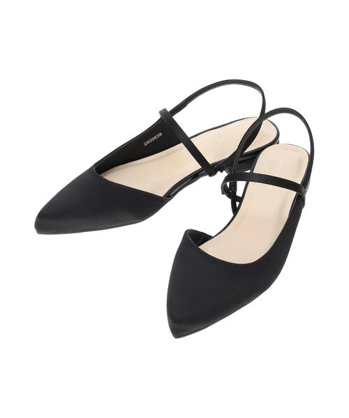 Lugnoncure（ルノンキュール）の「ポインテッドトゥスリングバッグシューズ（パンプス・レディース・ブラック/ブラウン/オフホワイト・L/M）」の9枚目の写真