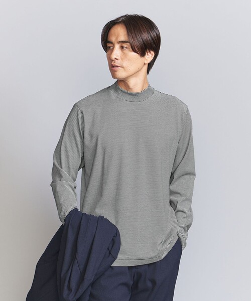 クリアコットン ボーダー ジャケット Tシャツ（Tシャツ/カットソー）｜BEAUTY&YOUTH UNITED ARROWS（ビューティーアンドユースユナイテッドアローズ） 6,890円