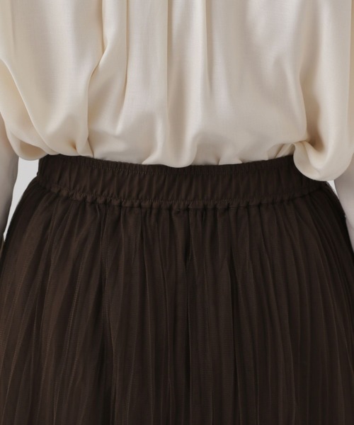 Elura（エルーラ）の「チュールフレアスカート/143179（スカート・レディース・チャコールグレー/ダークブラウン/ライトグレー/ネイビー/ブラック・FREE/FREE(S)）」の17枚目の写真