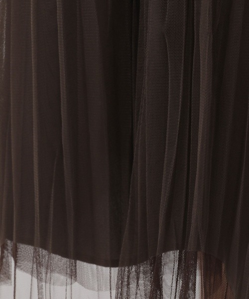 Elura（エルーラ）の「チュールフレアスカート/143179（スカート・レディース・チャコールグレー/ダークブラウン/ライトグレー/ネイビー/ブラック・FREE/FREE(S)）」の19枚目の写真