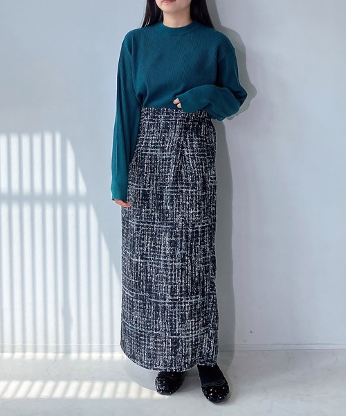 セール】◇ツイードハイウエストタイトスカート（スカート）｜AS KNOW