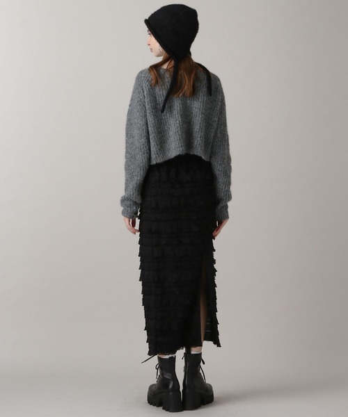 【タグ付き新品】CADUNE /リボンカーデ CADUNE カデュネ リボンラメカーディガン