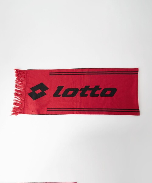 LOTTO（ロット）の「【別注/WEB限定】＜LOTTO×GLR or＞サッカー マフラー（マフラー・メンズ・ブラック/レッド・FREE）」の6枚目の写真