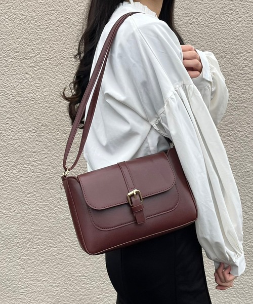 merrylatte（メリーラテ）の「レトロショルダーバッグ（ショルダーバッグ・レディース・ライトブラウン/ブラウン/ブラック/ベージュ・FREE）」の5枚目の写真