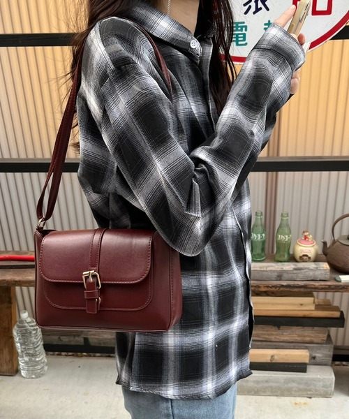 merrylatte（メリーラテ）の「レトロショルダーバッグ（ショルダーバッグ・レディース・ライトブラウン/ブラウン/ブラック/ベージュ・FREE）」の8枚目の写真