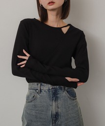 SENSE OF PLACE by URBAN RESEARCH | アシンメトリーリブコンパクトトップス(Tシャツ/カットソー)