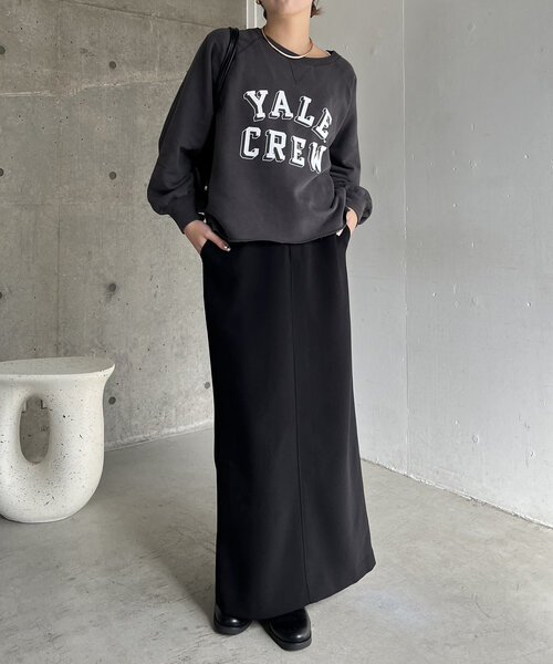 GOOD ROCK SPEED(グッドロックスピード)の「〈GOOD ROCK SPEED〉YALEスウェット(Tシャツ/カットソー・レディース・ブラック・FREE)」の4枚目の写真