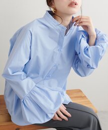 バルーンカフスプチハイシャツブラウス
