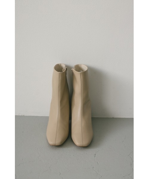 STYLEMIXER（スタイルミキサー）の「スクエアトゥミドルブーツ（ブーツ・レディース・ブラック/ベージュ・SMALL/MEDIUM/LARGE/LL）」の14枚目の写真