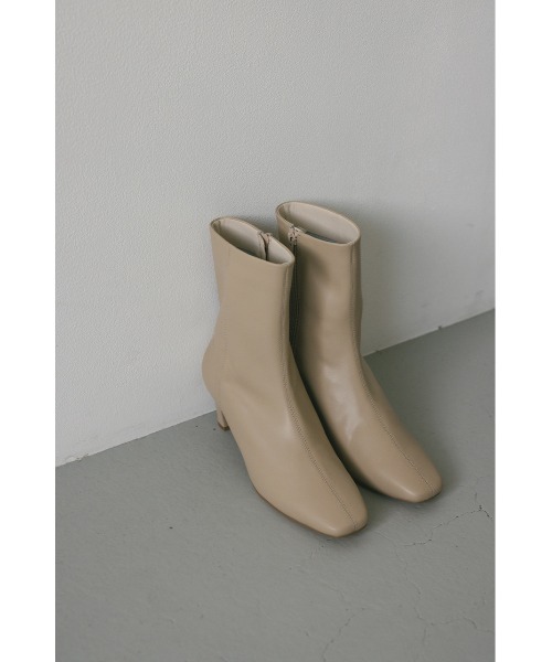 STYLEMIXER（スタイルミキサー）の「スクエアトゥミドルブーツ（ブーツ・レディース・ブラック/ベージュ・SMALL/MEDIUM/LARGE/LL）」の15枚目の写真