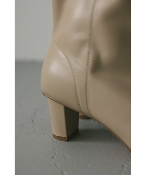 STYLEMIXER（スタイルミキサー）の「スクエアトゥミドルブーツ（ブーツ・レディース・ブラック/ベージュ・SMALL/MEDIUM/LARGE/LL）」の20枚目の写真