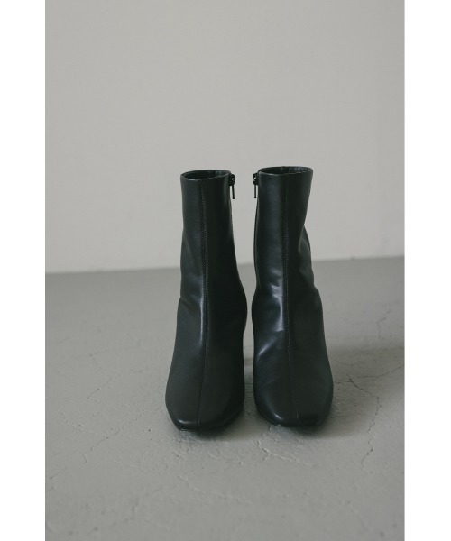 STYLEMIXER（スタイルミキサー）の「スクエアトゥミドルブーツ（ブーツ・レディース・ブラック/ベージュ・SMALL/MEDIUM/LARGE/LL）」の6枚目の写真