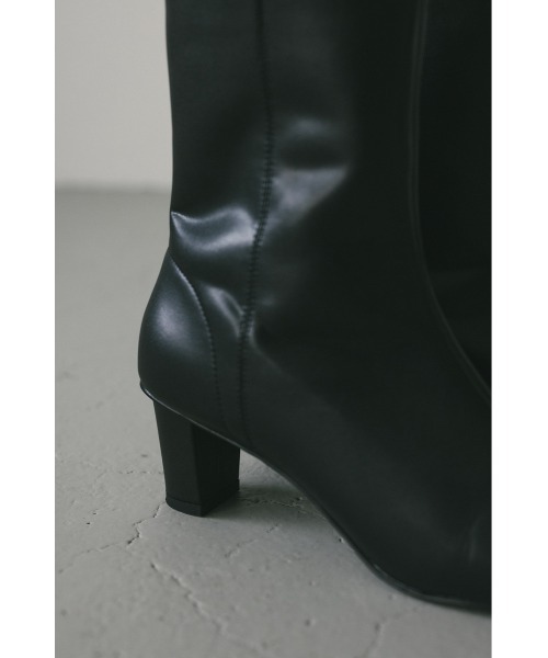 STYLEMIXER（スタイルミキサー）の「スクエアトゥミドルブーツ（ブーツ・レディース・ブラック/ベージュ・SMALL/MEDIUM/LARGE/LL）」の9枚目の写真