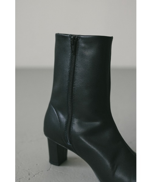 STYLEMIXER（スタイルミキサー）の「スクエアトゥミドルブーツ（ブーツ・レディース・ブラック/ベージュ・SMALL/MEDIUM/LARGE/LL）」の12枚目の写真