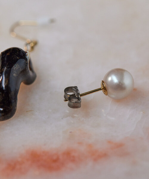 nach パンダ　ピアス ボディピアス ワンタッチで装着 ネコのヒゲセグメントリング 16G